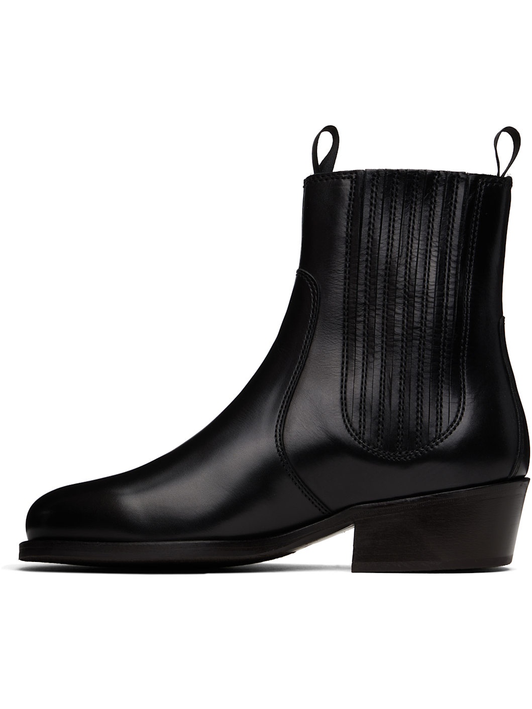 Black Vegetable-Tanned Chelsea Boots - 3
