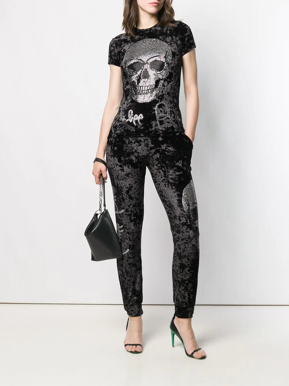 skull track trousers - 2