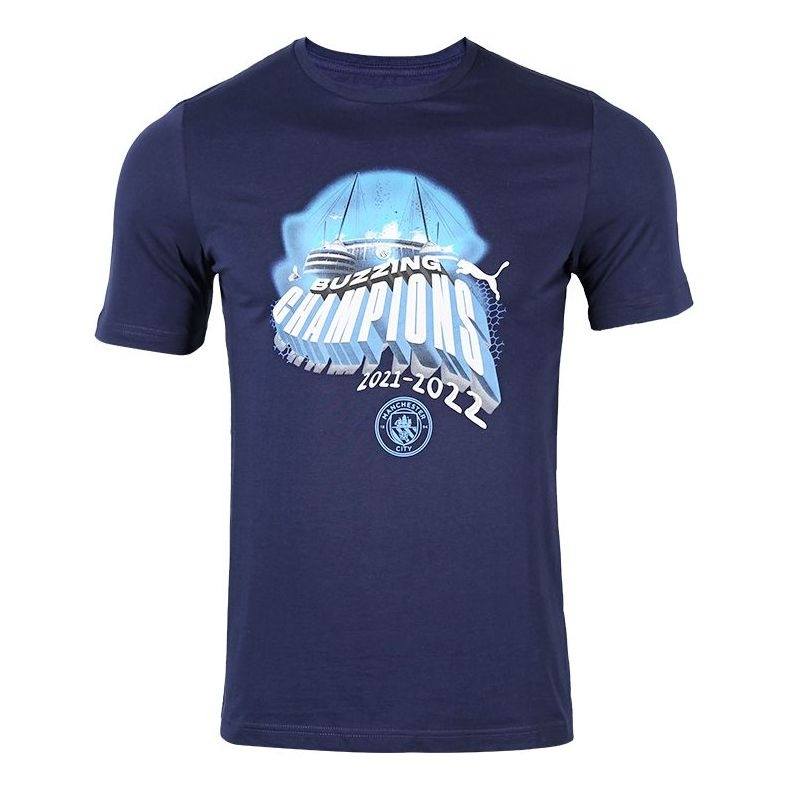 PUMA MCFC Winners T-Shirt 'Navy' 773778-01 - 1