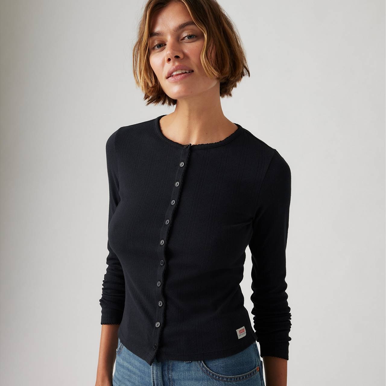 DRY GOODS WOMEN'S POINTELLE LONG SLEEVE T-SHIRT - 5