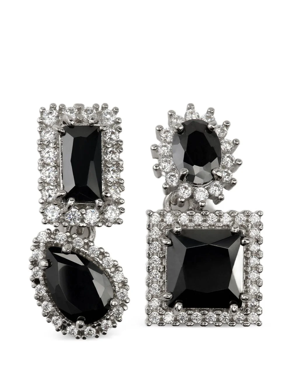 cluster drop earrings - 1