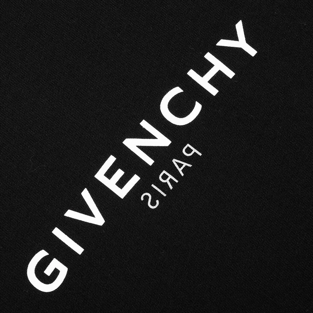 GIVENCHY CLASSIC FIT HOODIE W/ REVERSE PRINT - BLACK - 3