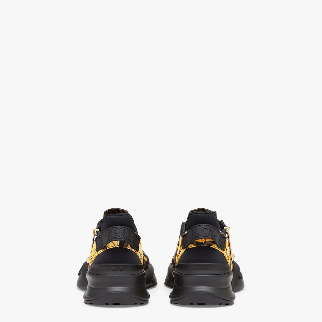 Fendace black nylon low-tops - 3