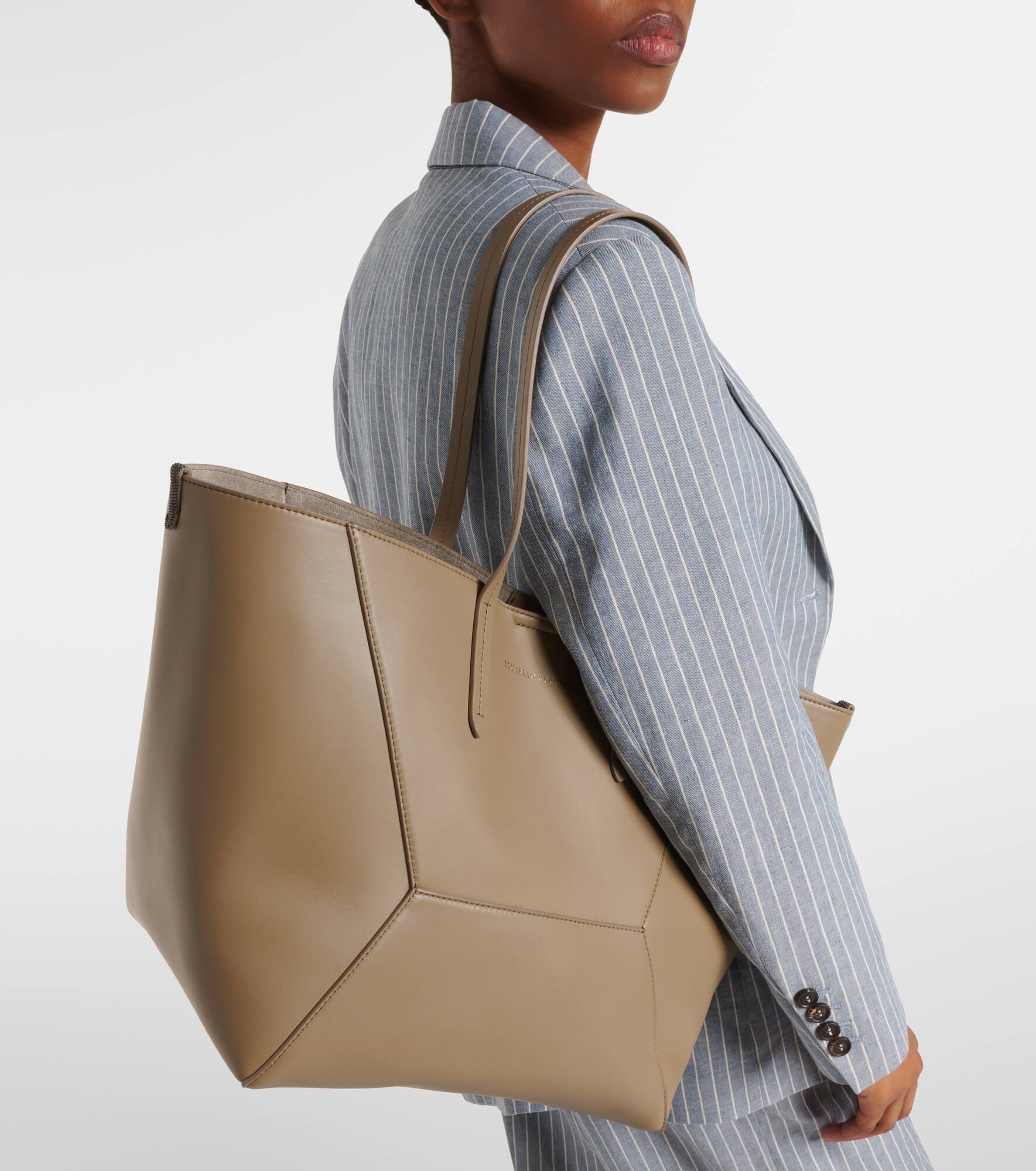 BC Duo Large leather tote bag - 7