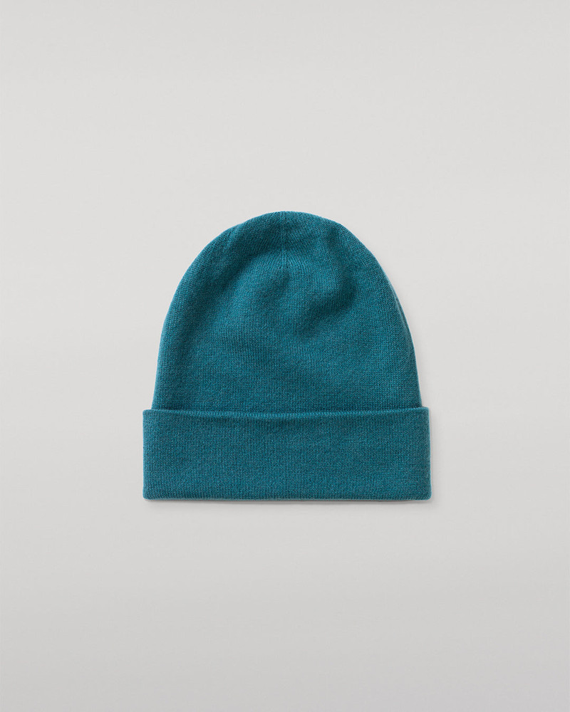 Braemar Green Cashmere Beanie 1