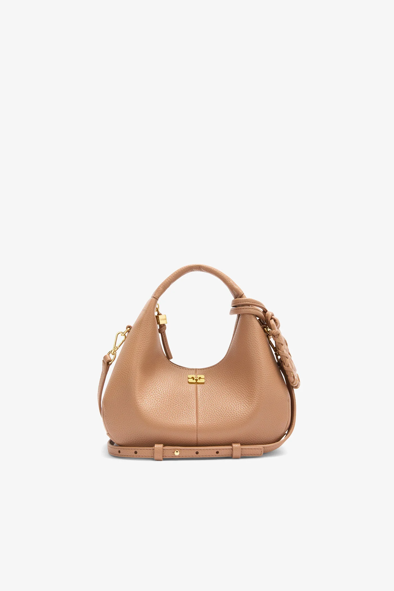 MINI HOBO BAG IN BROWN - 1