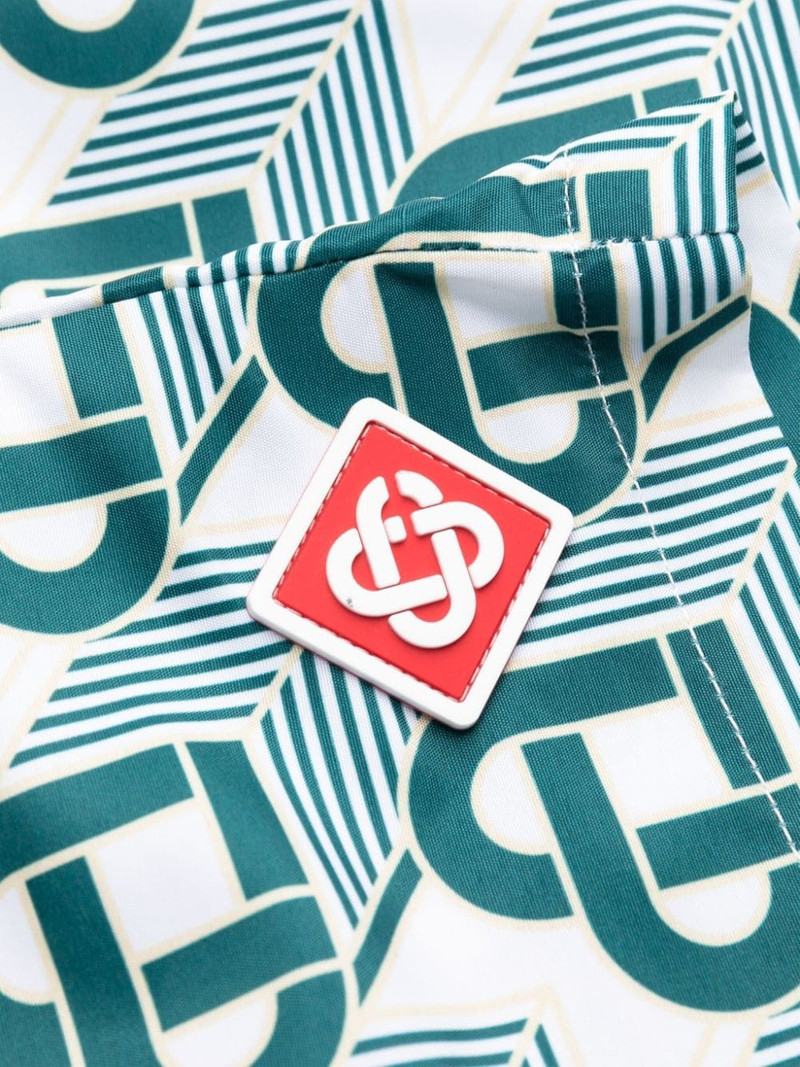 Heart Monogram-print swim shorts 3