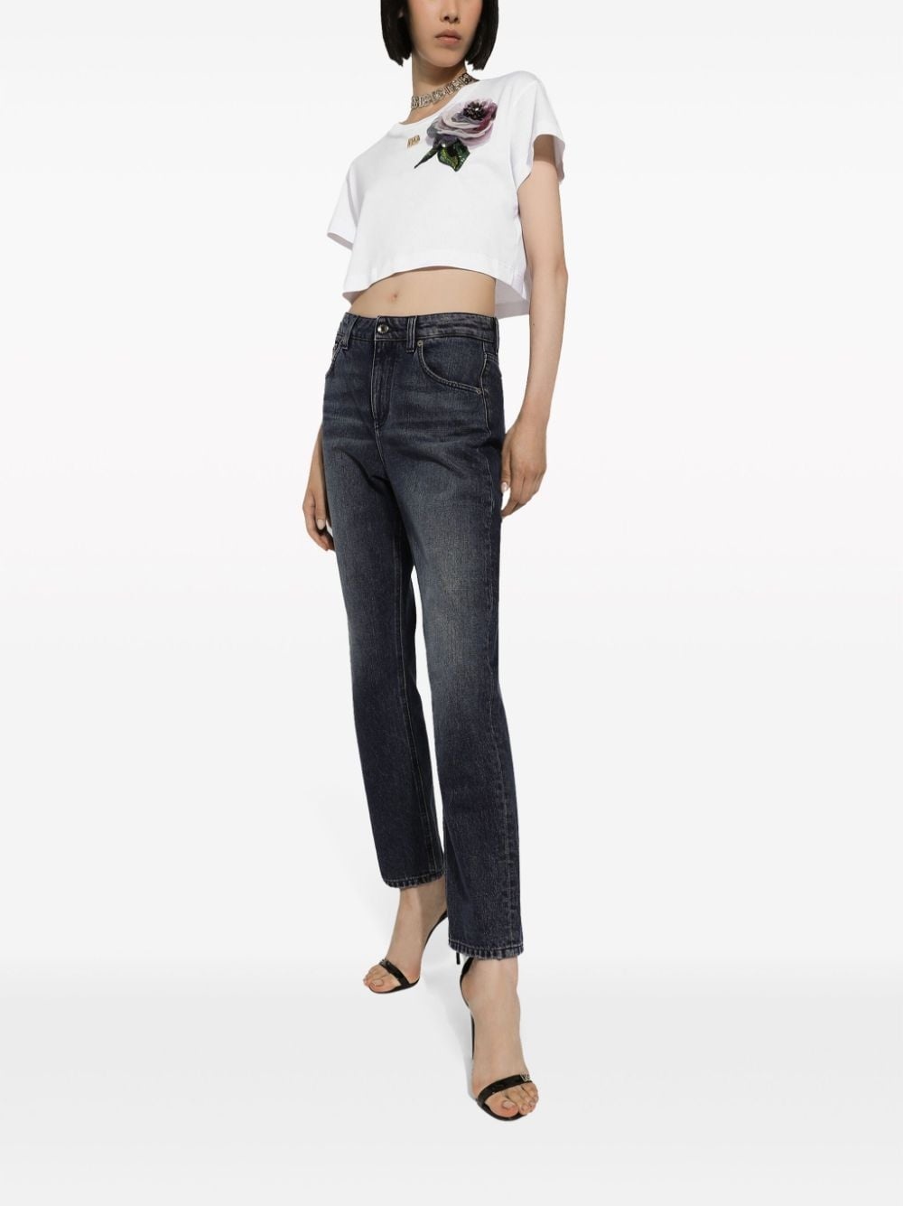 mid-rise boyfriend jeans - 2