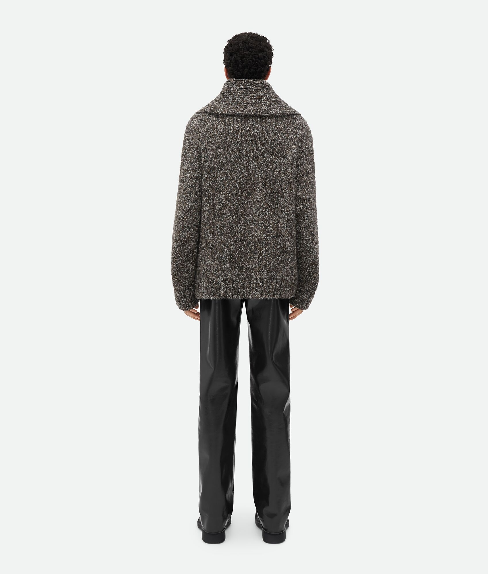 Alpaca Shawl Collar Cardigan - 3