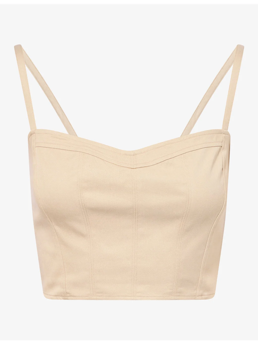 The Bustier Twill Woven Top - 1
