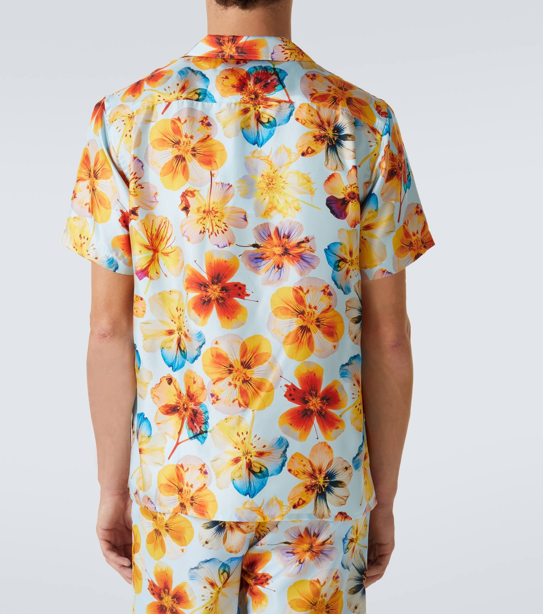 Hibbert floral silk bowling shirt - 4