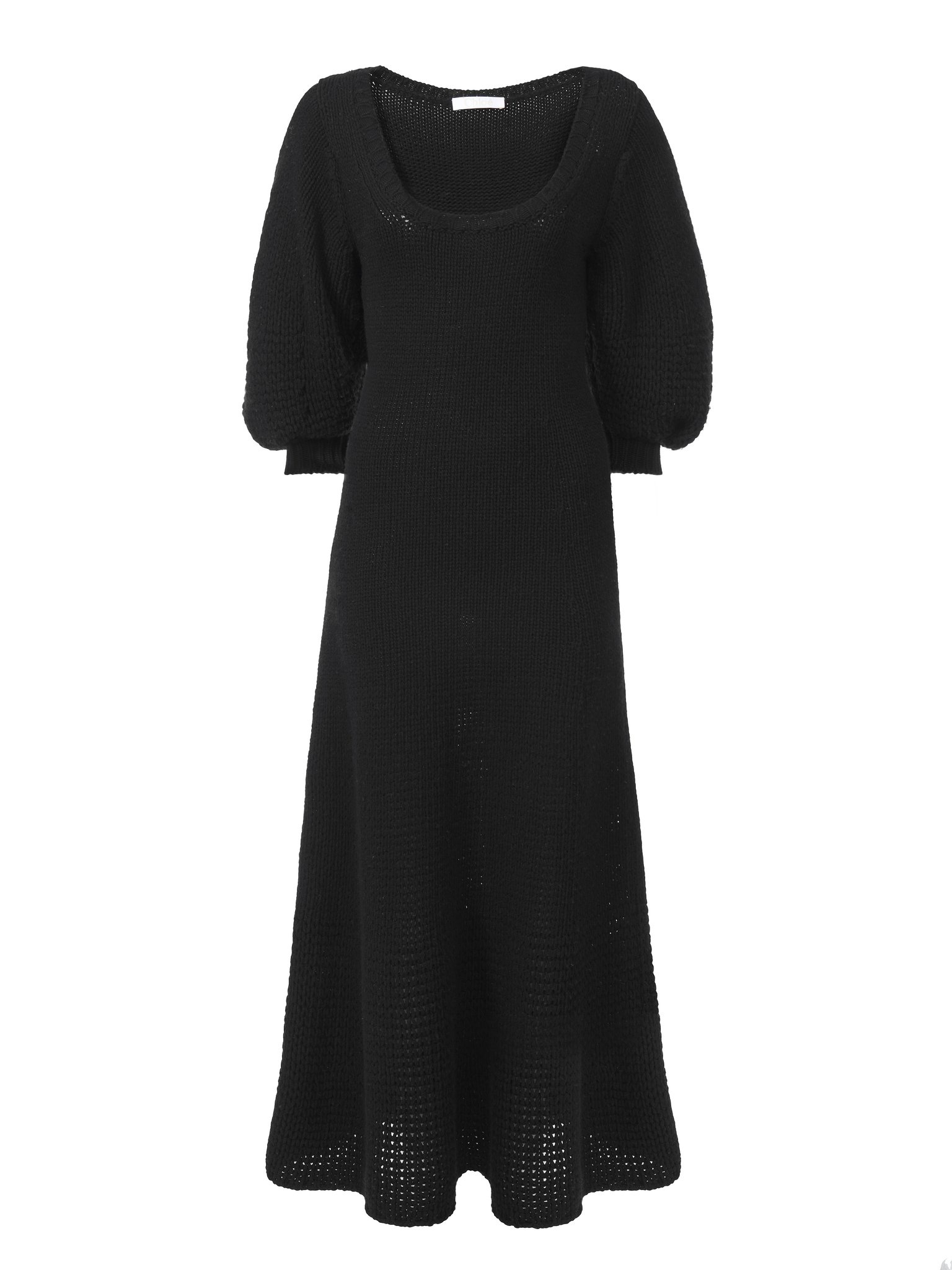 FLARED KNITTED DRESS - 1