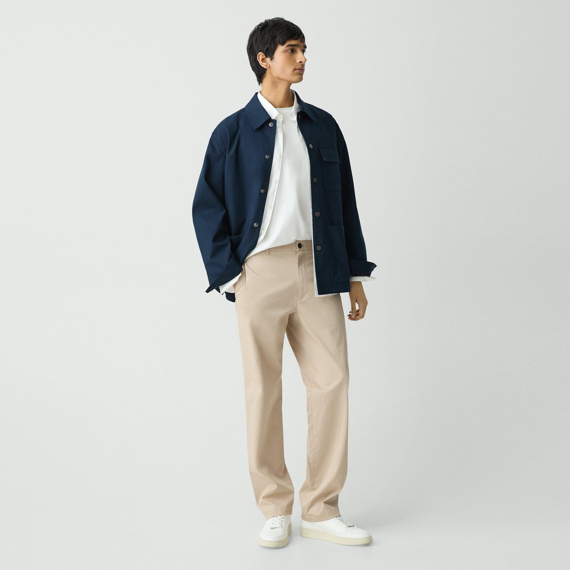 Straight Pant in Cotton-Blend Twill - 2