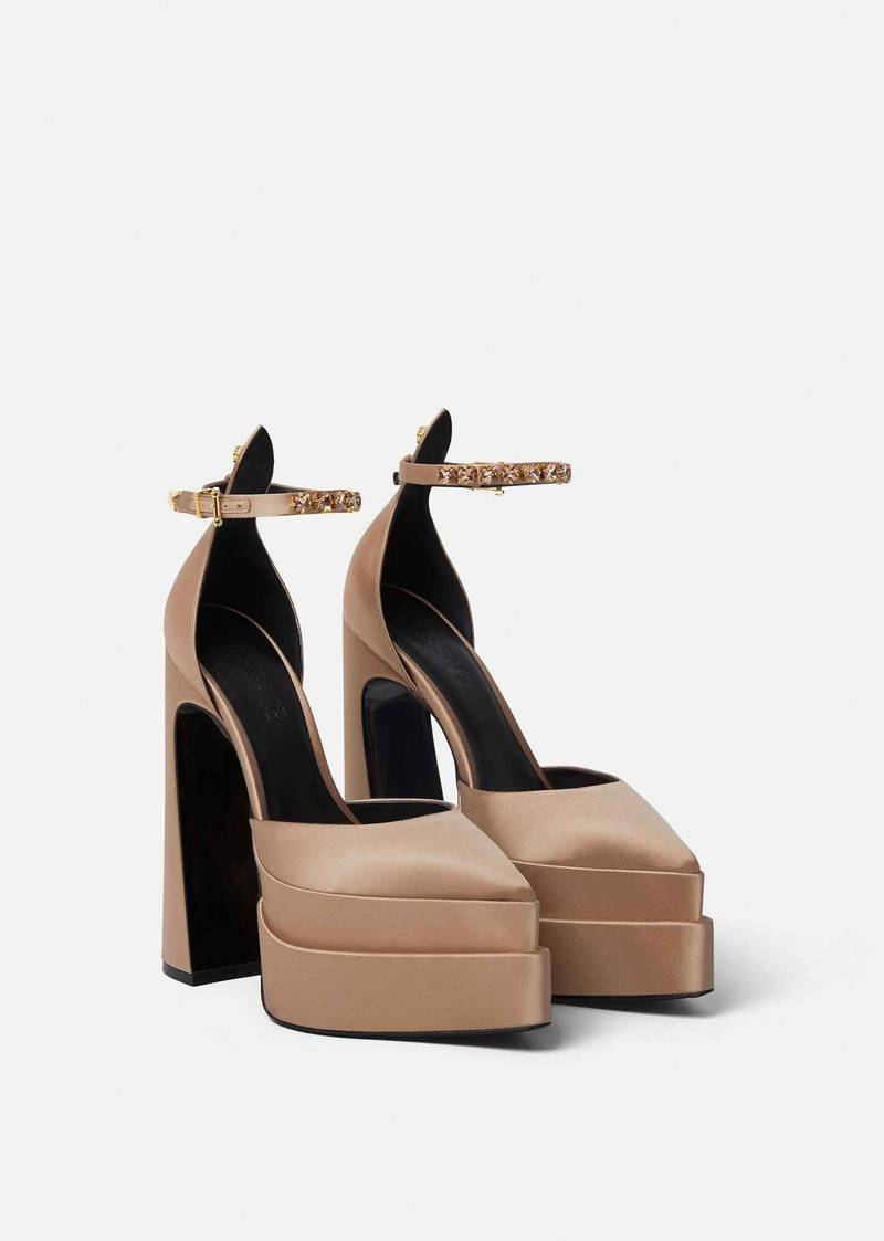 VERSACE Aevitas Pointy Platform Pumps outlook