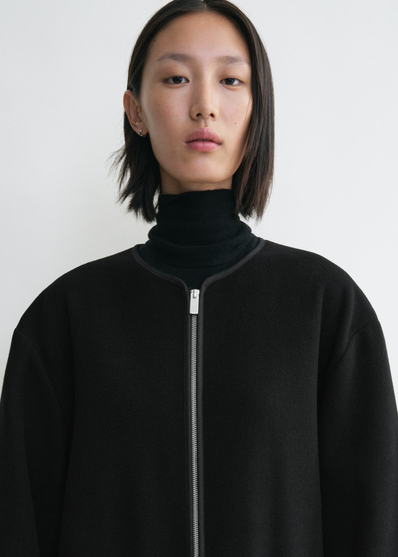 Felted wool jacket black 5