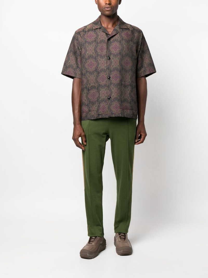NEEDLES geometric-pattern short-sleeved shirt outlook