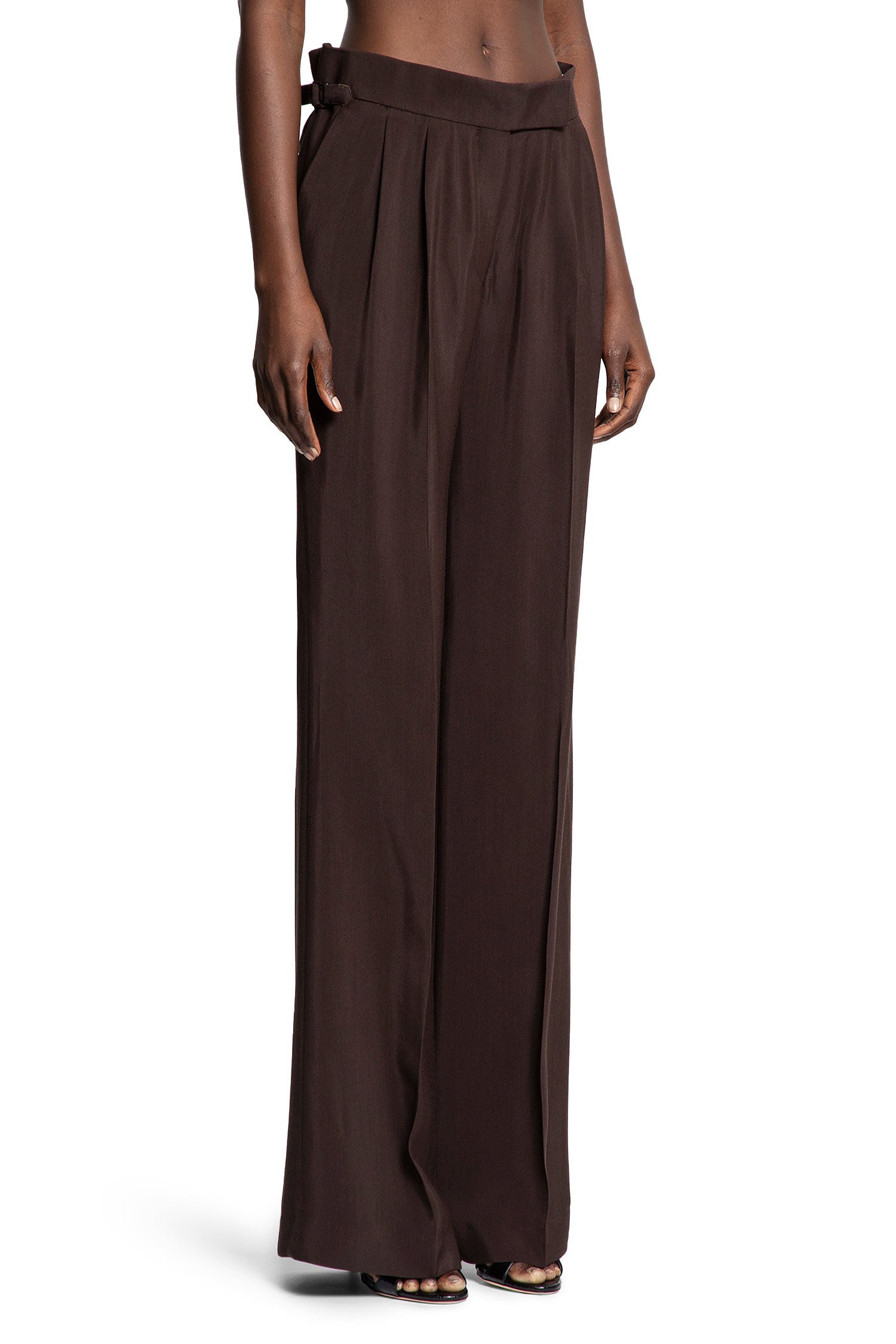 Tailored-Double-Pleat-Wide-Leg-Pants - 2