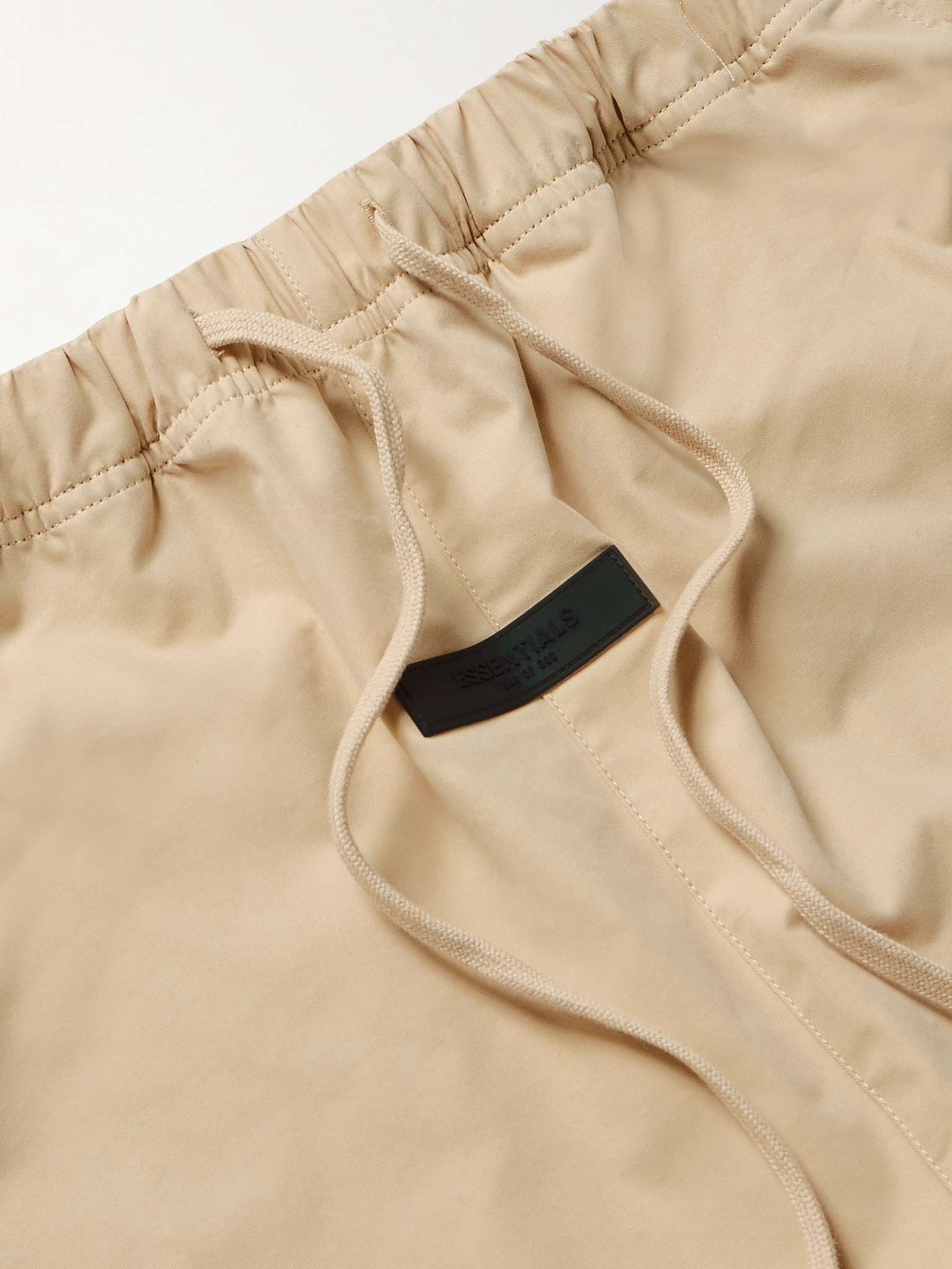 Logo-Appliquéd Cotton-Blend Twill Drawstring Trousers - 3