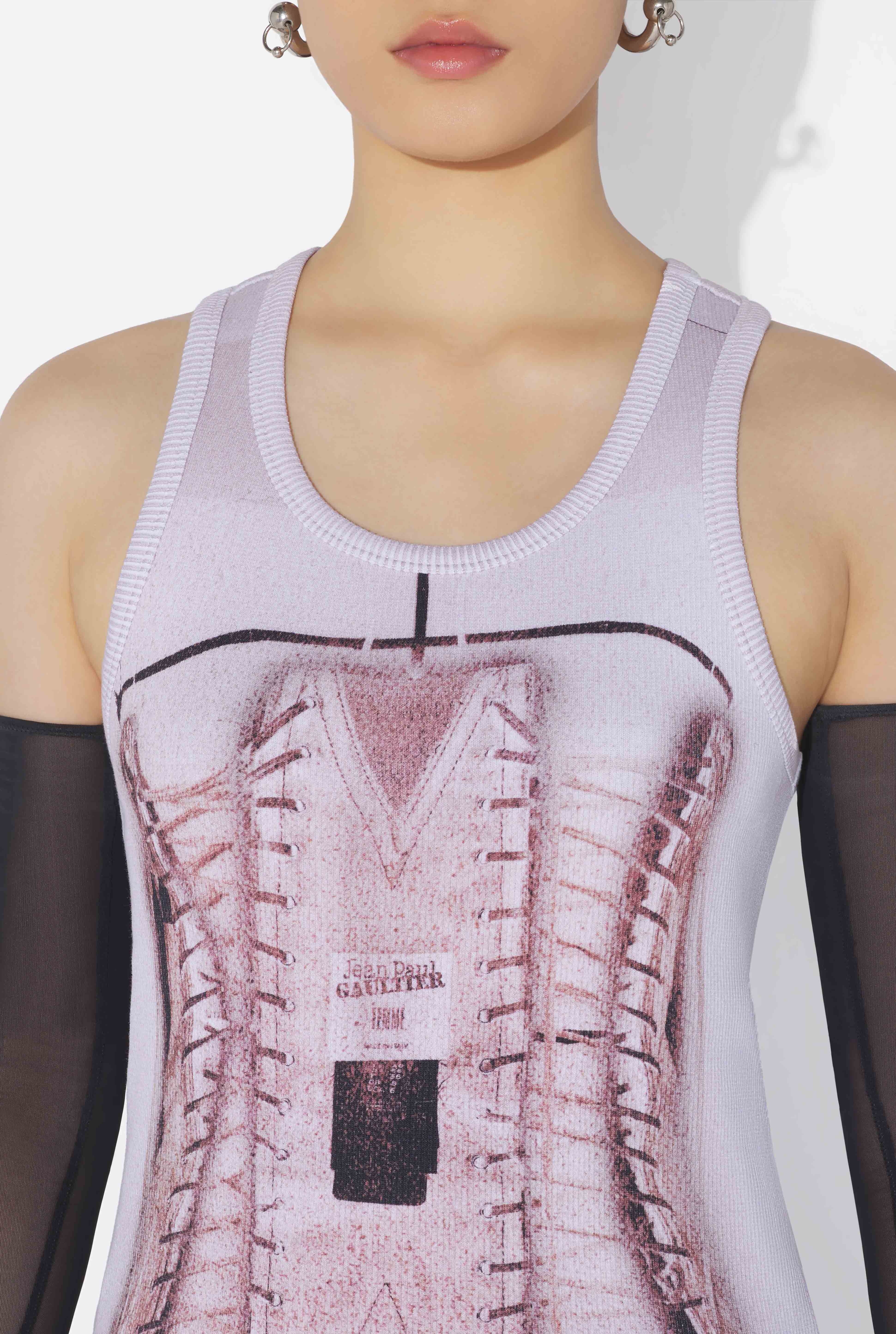 THE CORSET TROMPE-L’ŒIL TANK TOP - 4