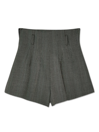 Prada pleated virgin-wool shorts outlook