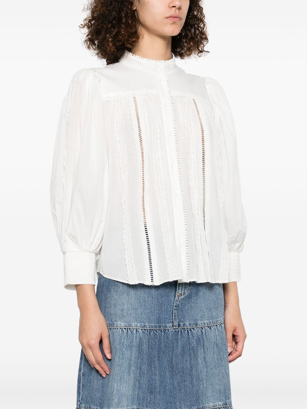 Alice + Olivia Cora Cotton Blouse - 3
