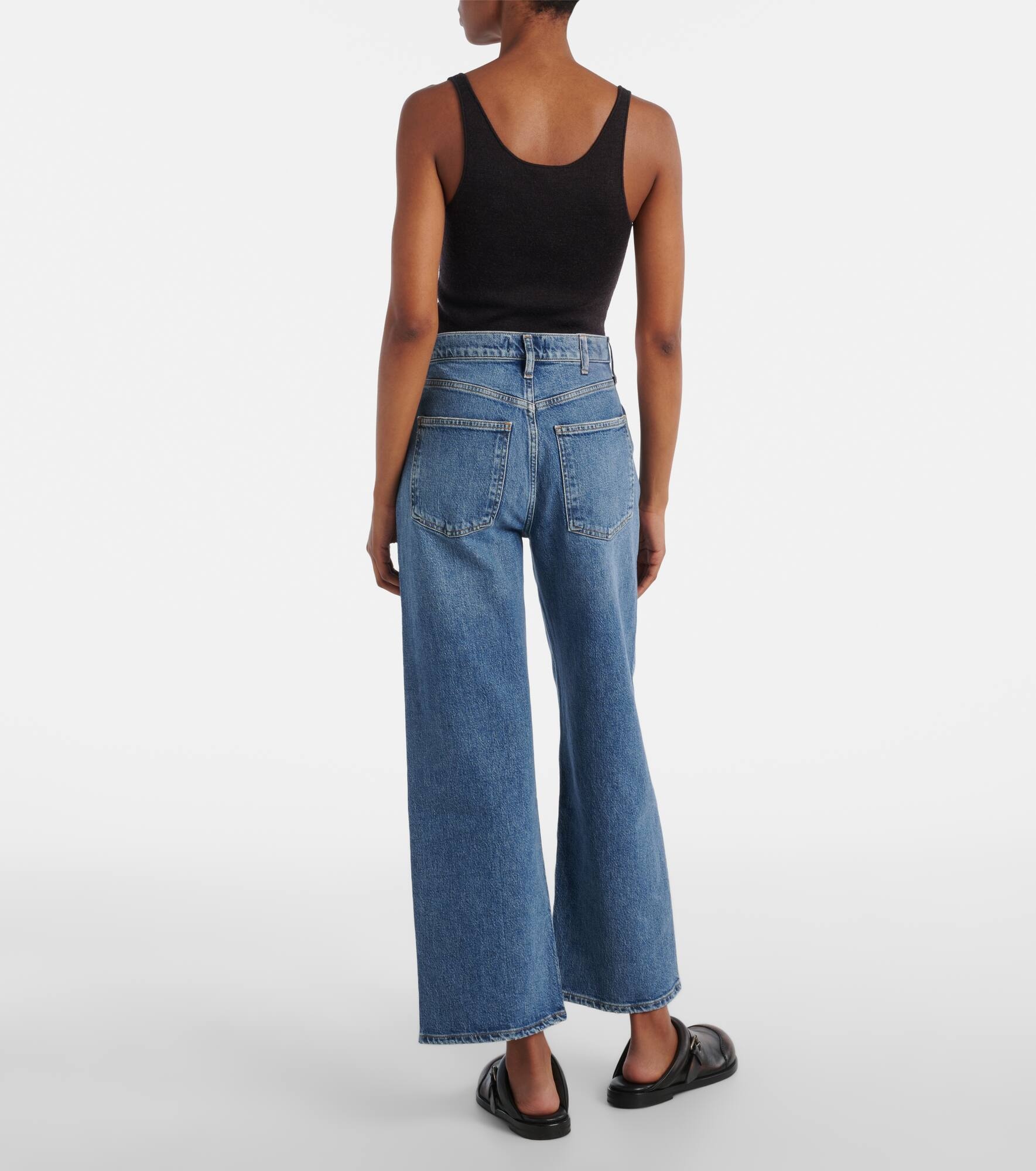 Harper Crop mid-rise wide-leg jeans - 3