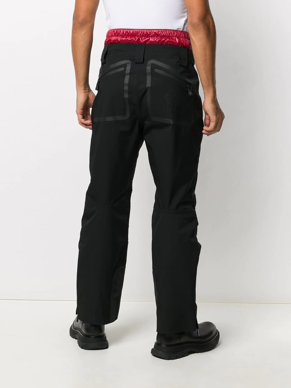 padded waistband cargo trousers - 4