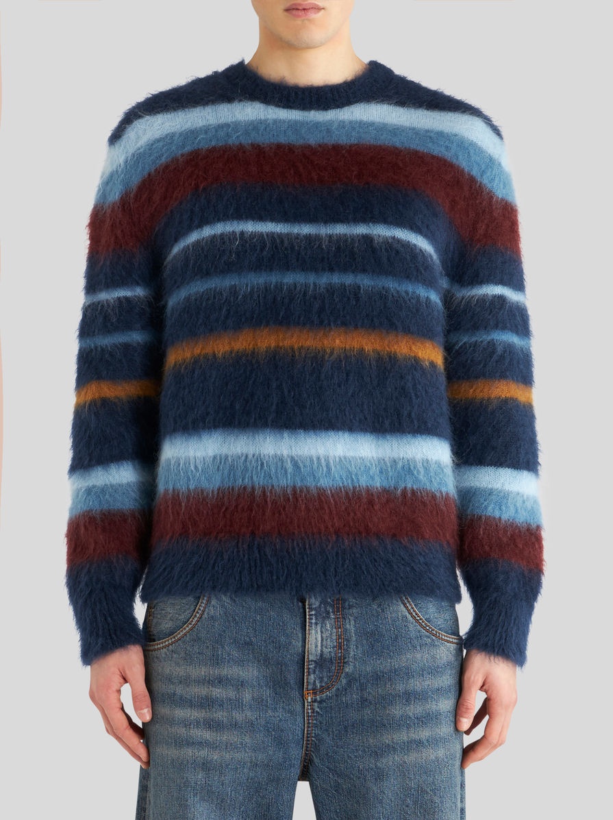 STRIPED ROUND NECK JUMPER - 2