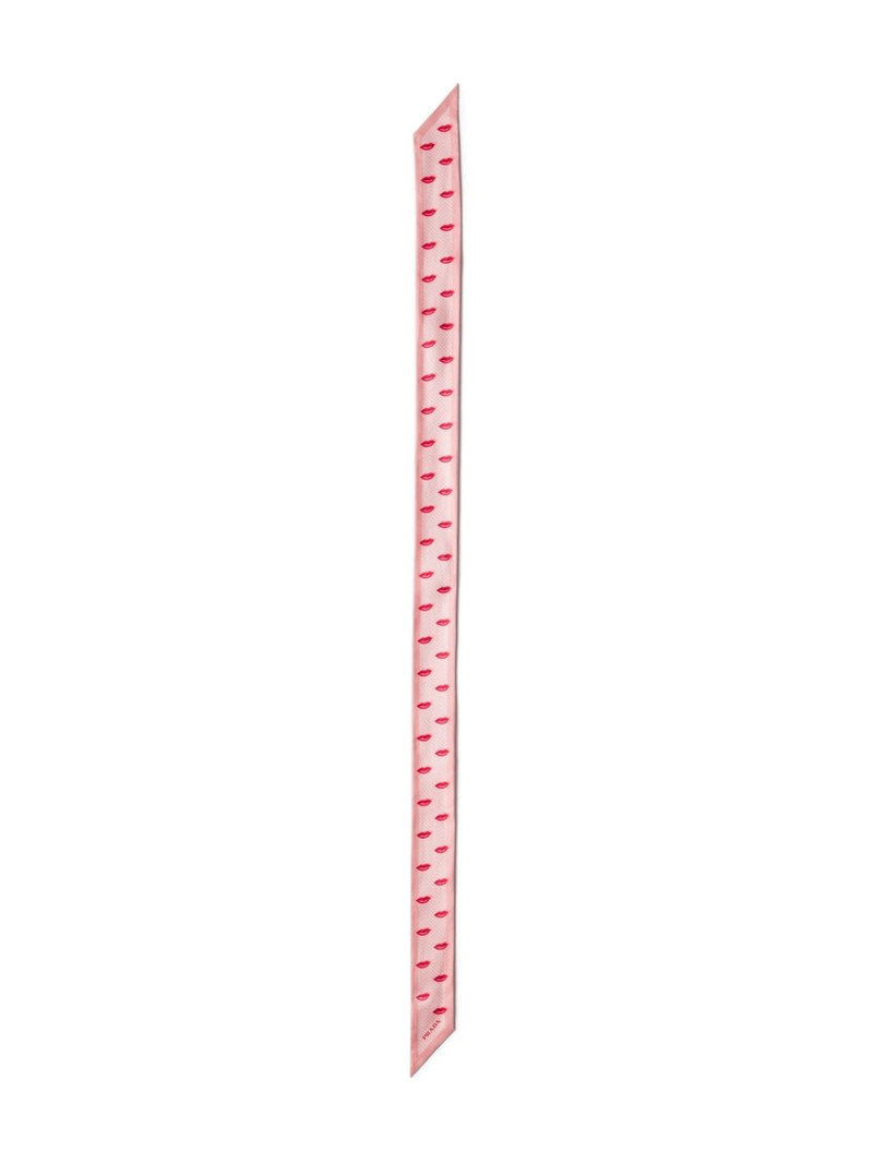 lips-print logo scarf 1