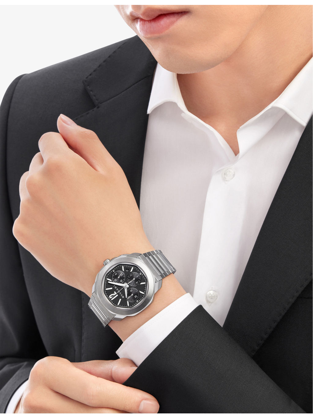 RE00082 Octo Roma stainless-steel automatic watch - 7
