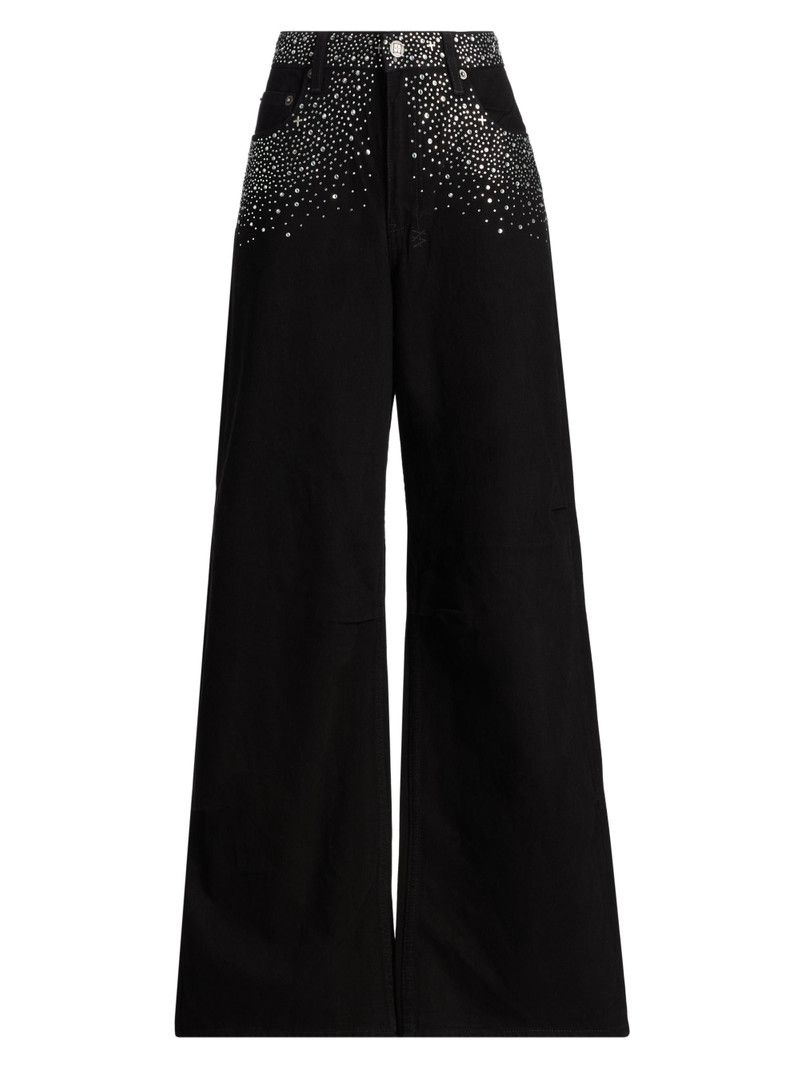 Women's Ksuper Renaissance Wide-Leg Jeans - Black 1