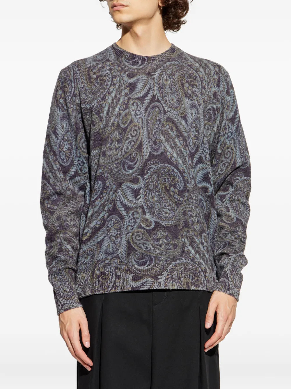 Paisley Print Sweater - 3