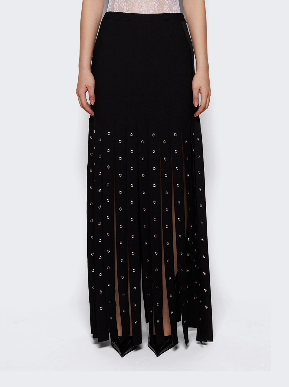 Effe Skirt In Compact Viscose Knit Black - 2