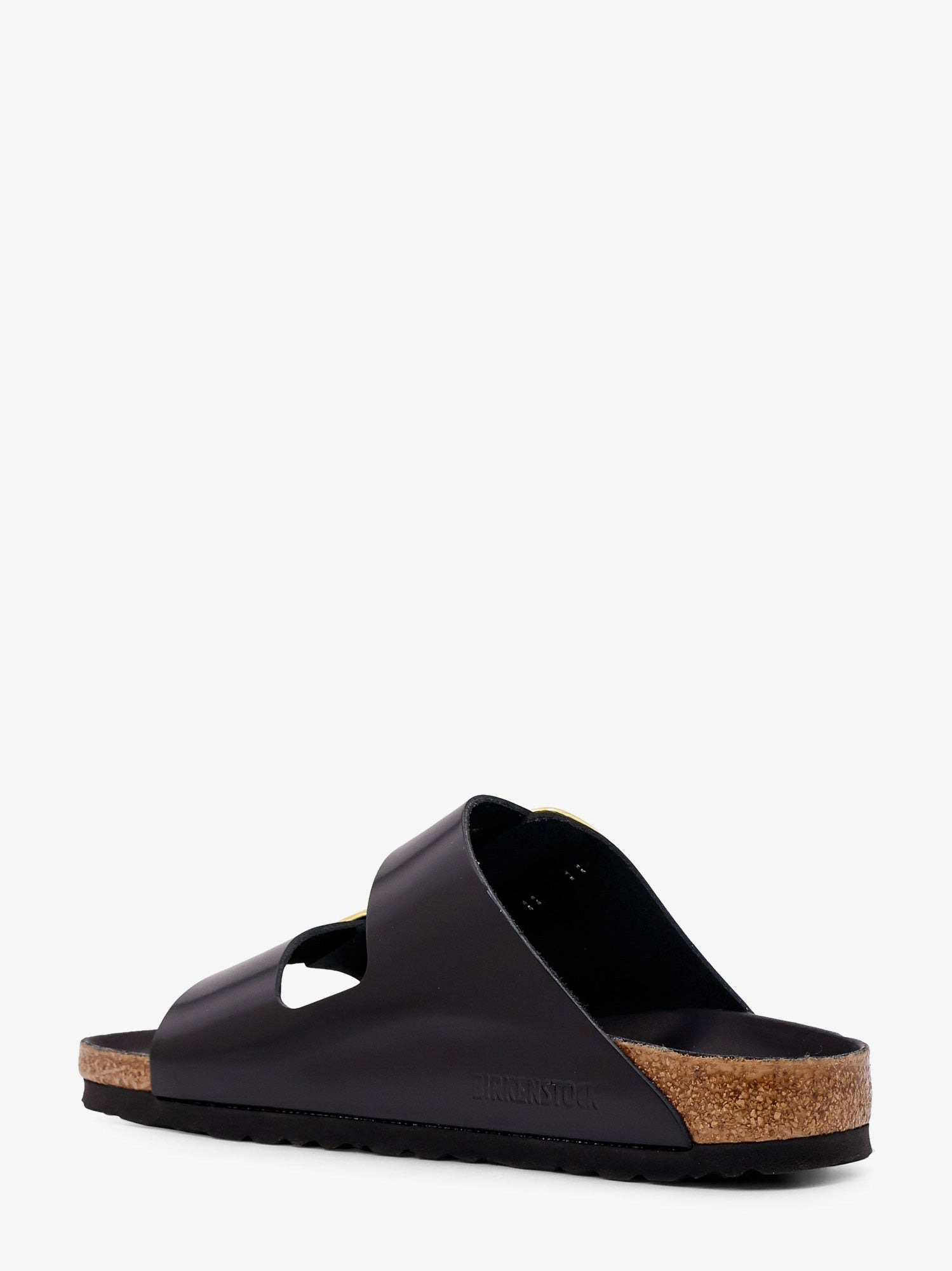 Arizona Big Buckle Patent Leather Sandals - 3