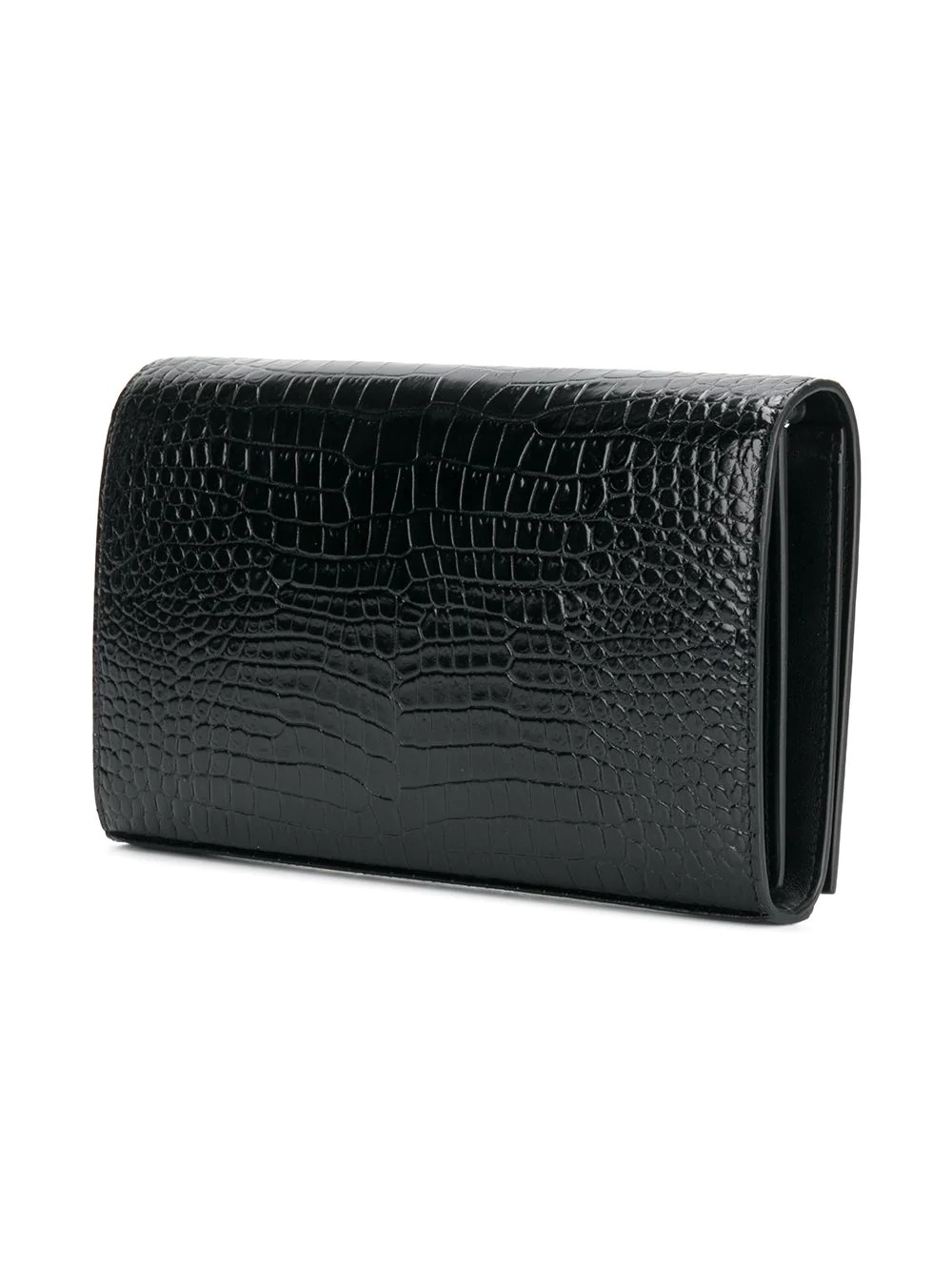 Monogram crocodile-embossed chain wallet - 3