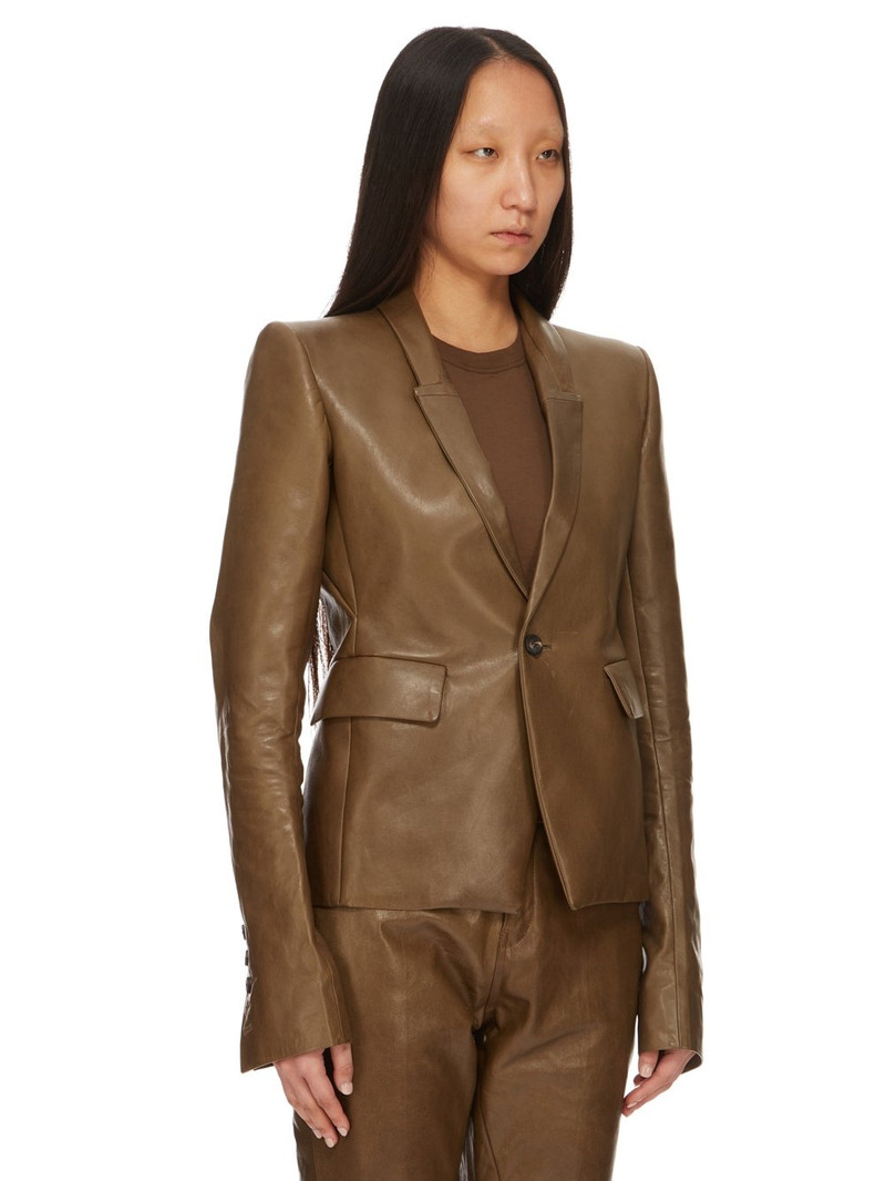 Rick Owens leather blazer outlook
