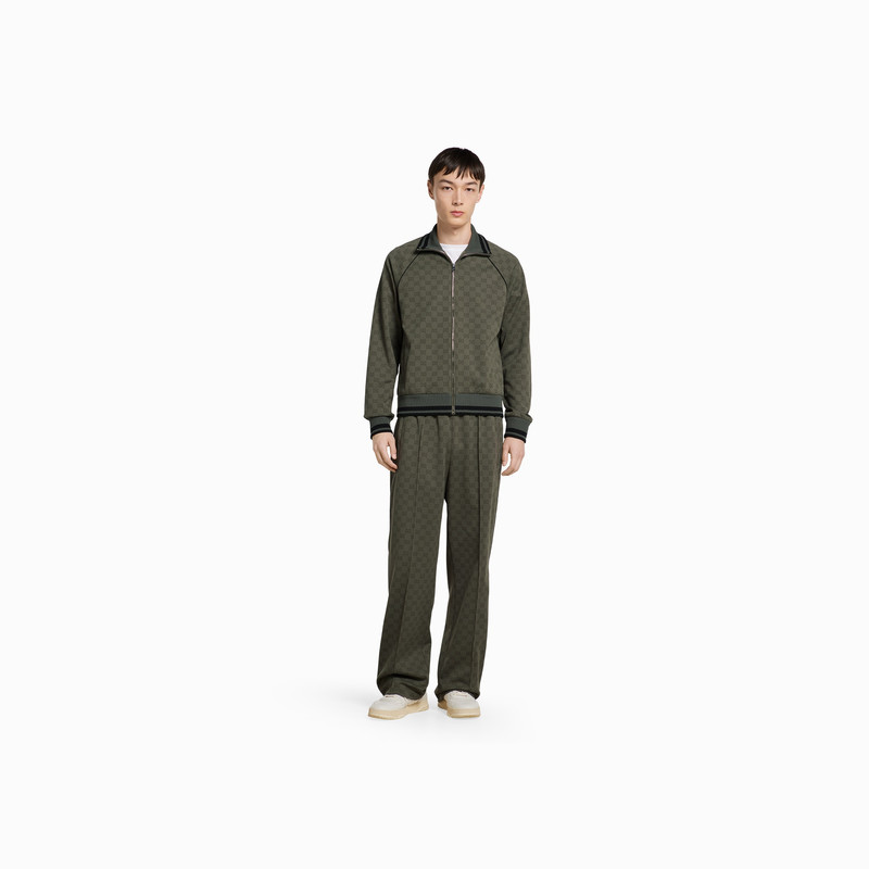 GUCCI GG jersey jacquard zip jacket outlook