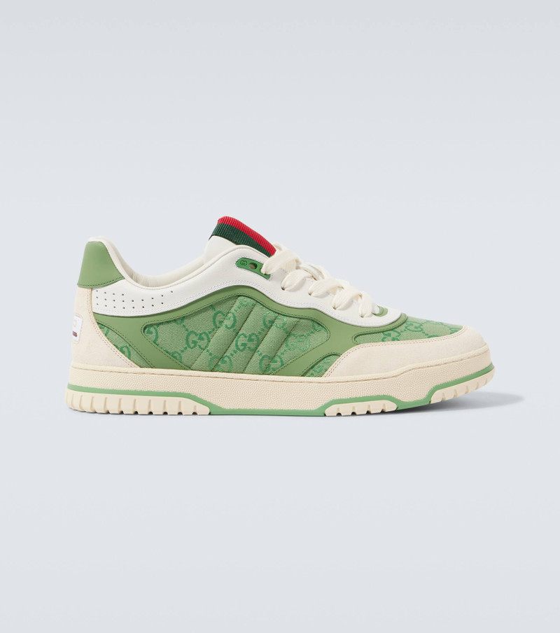 Gucci Re-Web leather-trimmed sneakers - 1