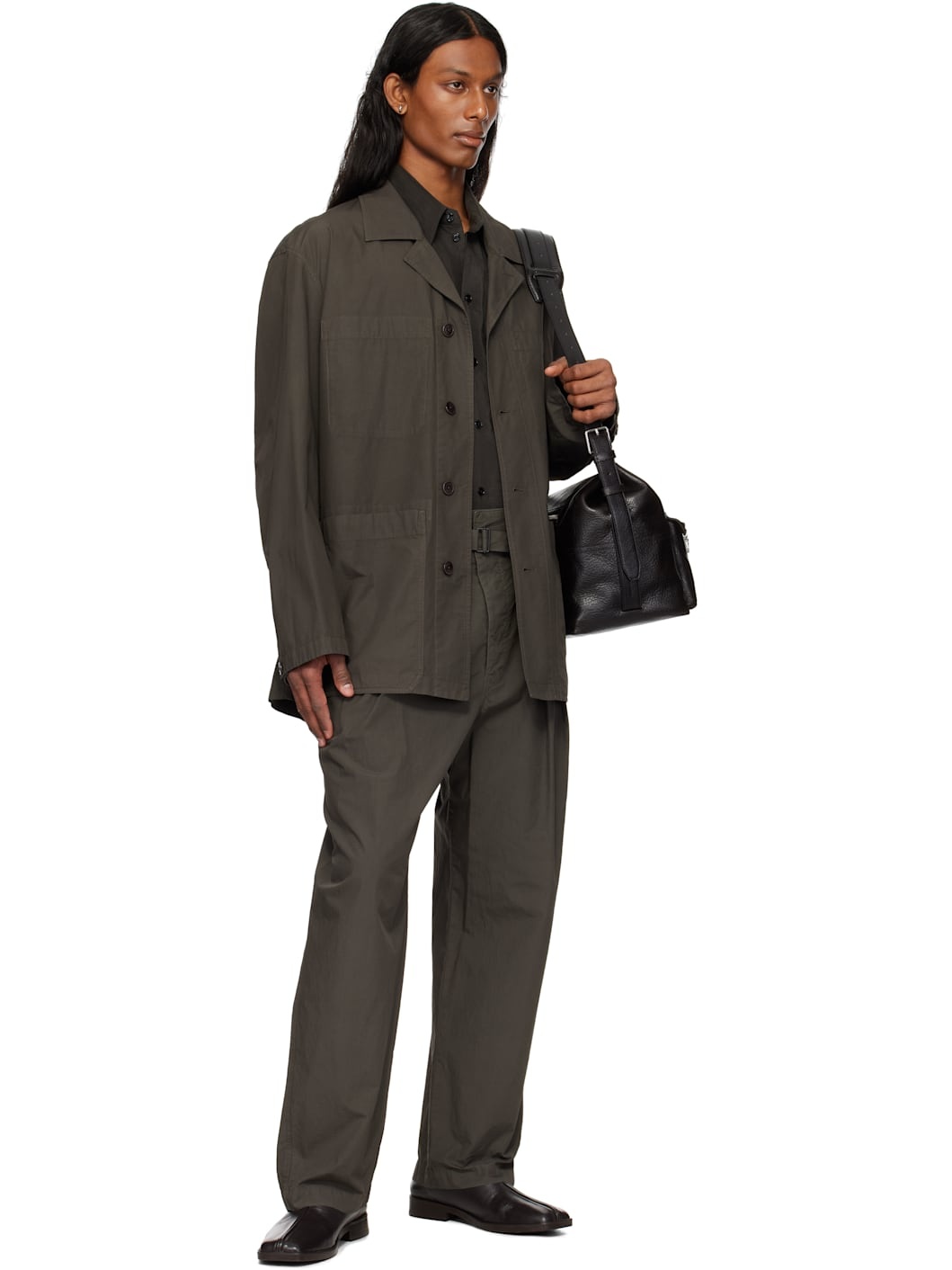 Brown Workwear Shirt Jacket - 5