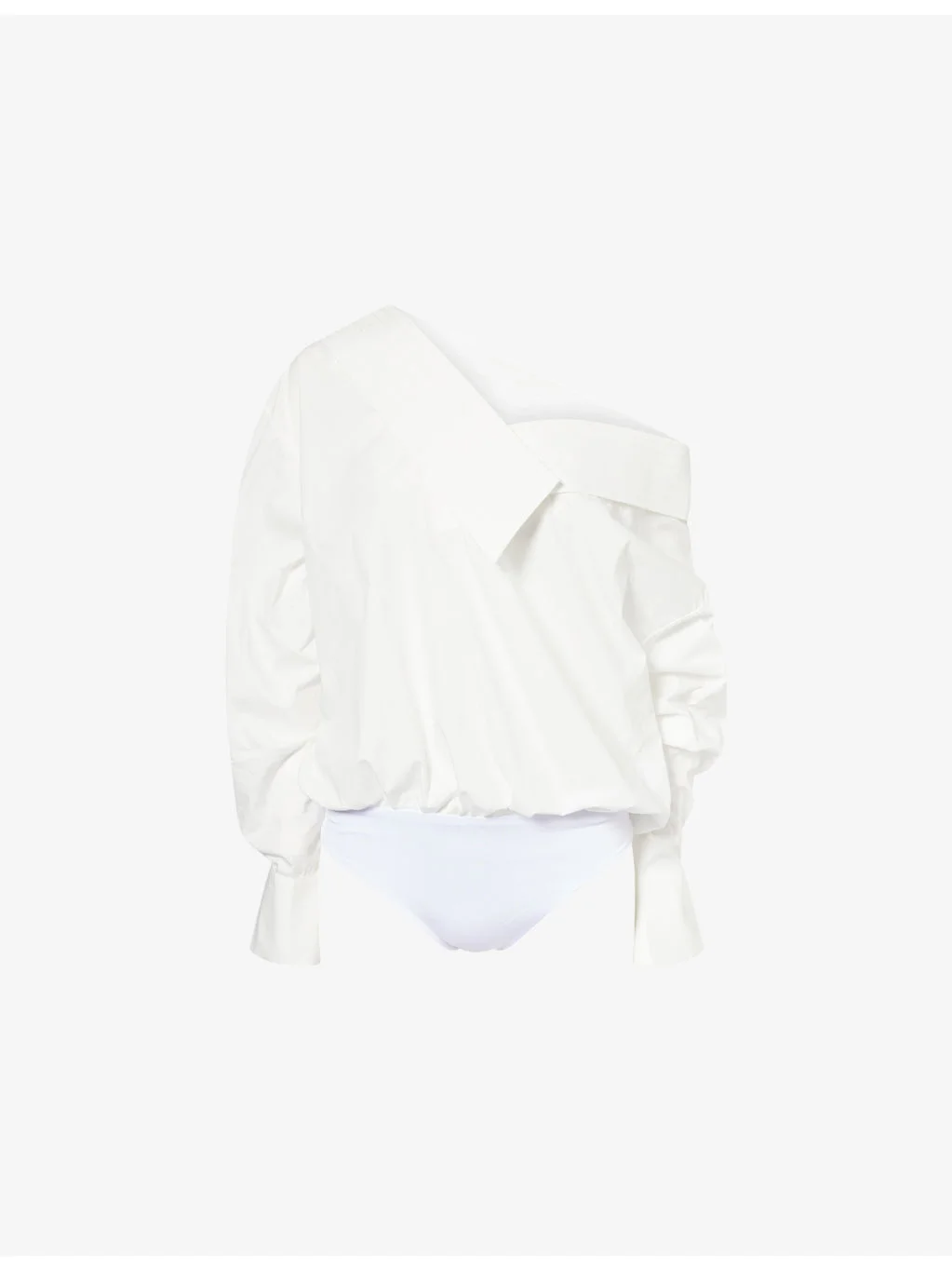 Off-Shoulder Cotton-Blend Bodysuit - 1
