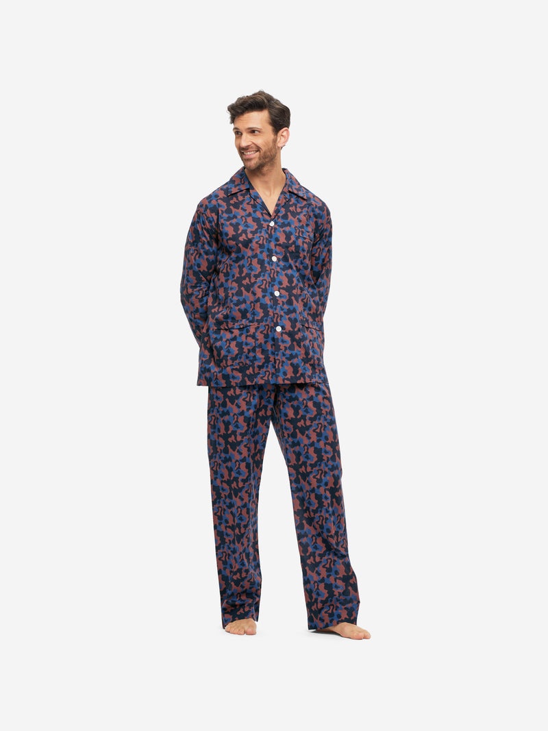 Derek Rose Men's Classic Fit Pyjamas Ledbury 55 Cotton Batiste