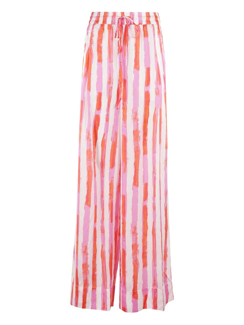 striped drawstring trousers 1