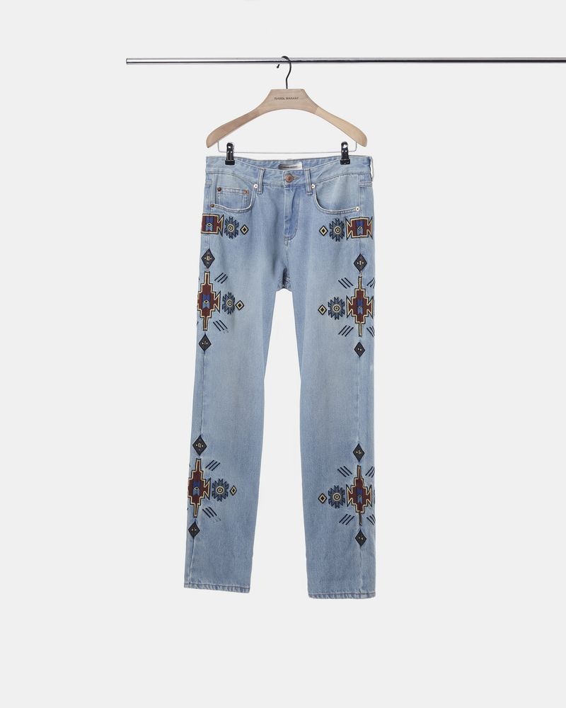 JASPER embroidered jeans - 1