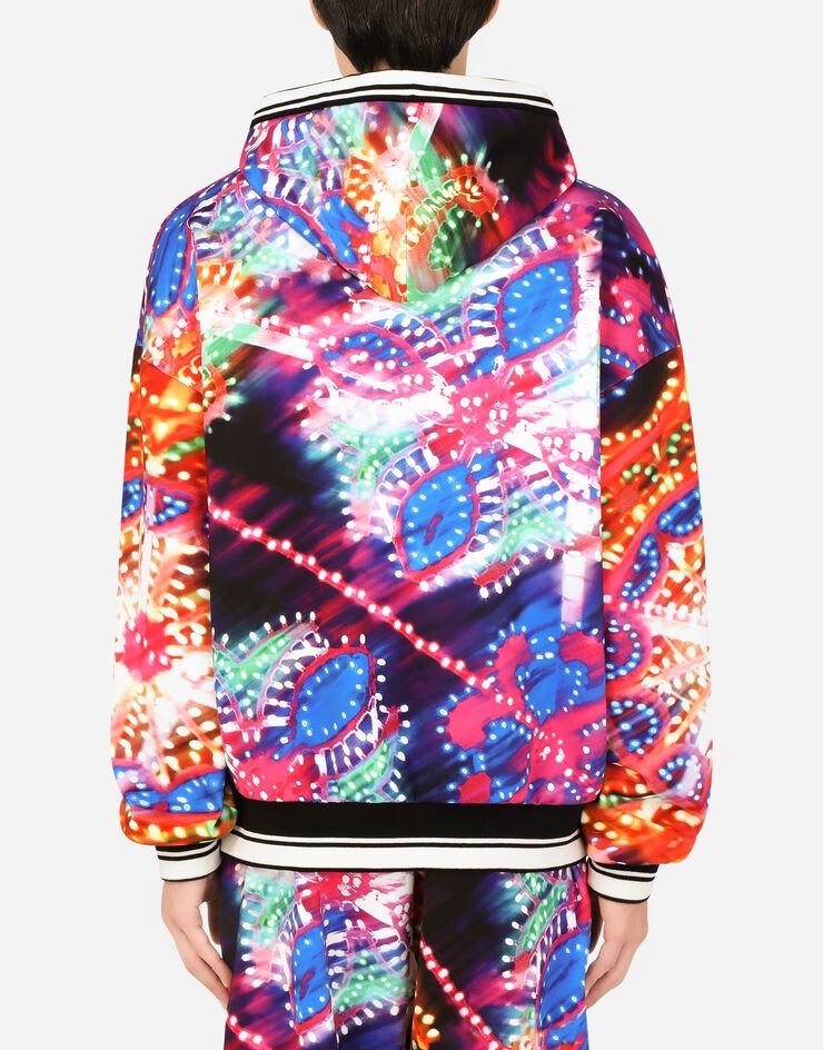 Illumination-print hoody with DG logo - 3