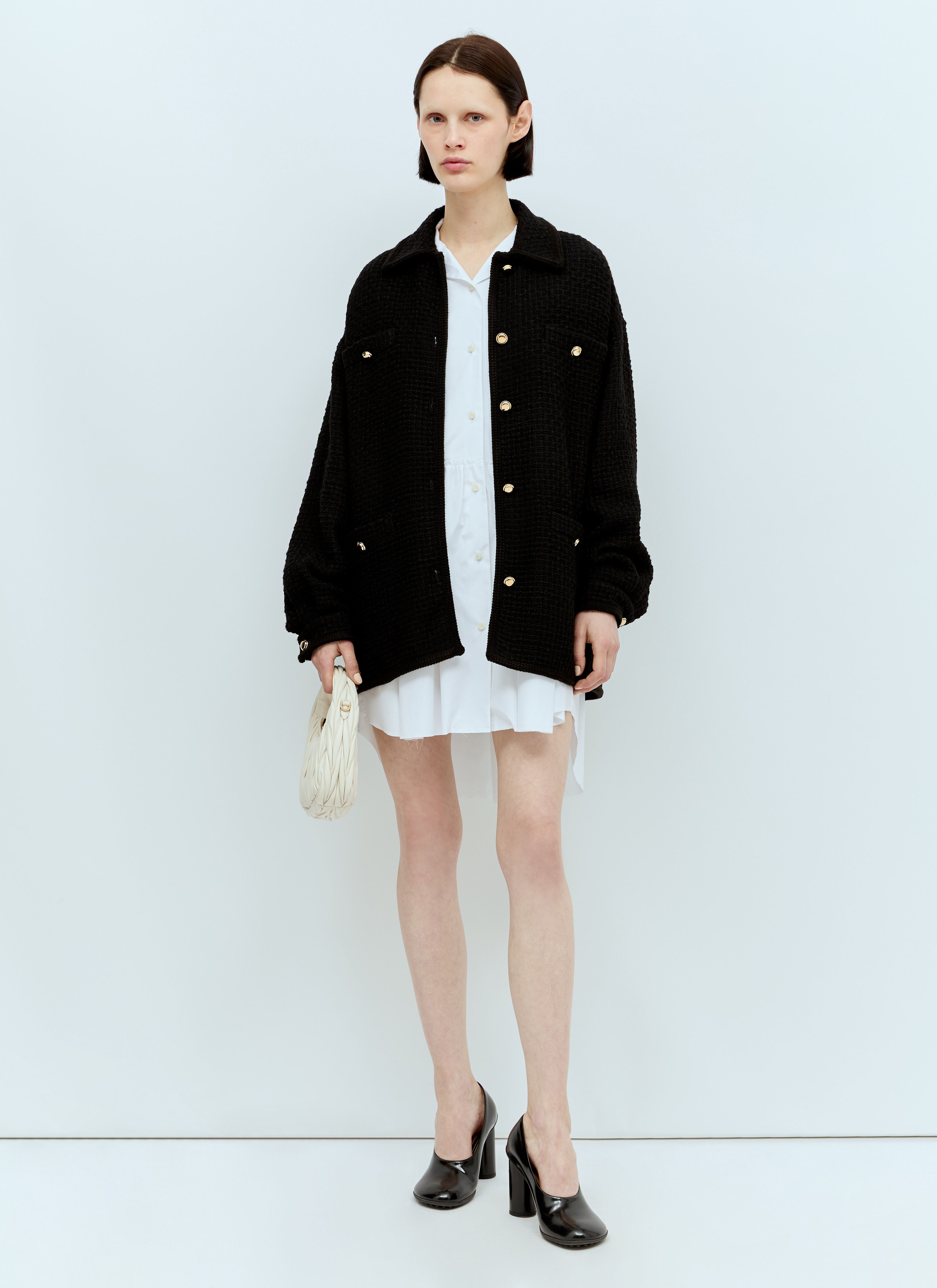 Miu Miu Women Waffle-Knit Jacket - 2