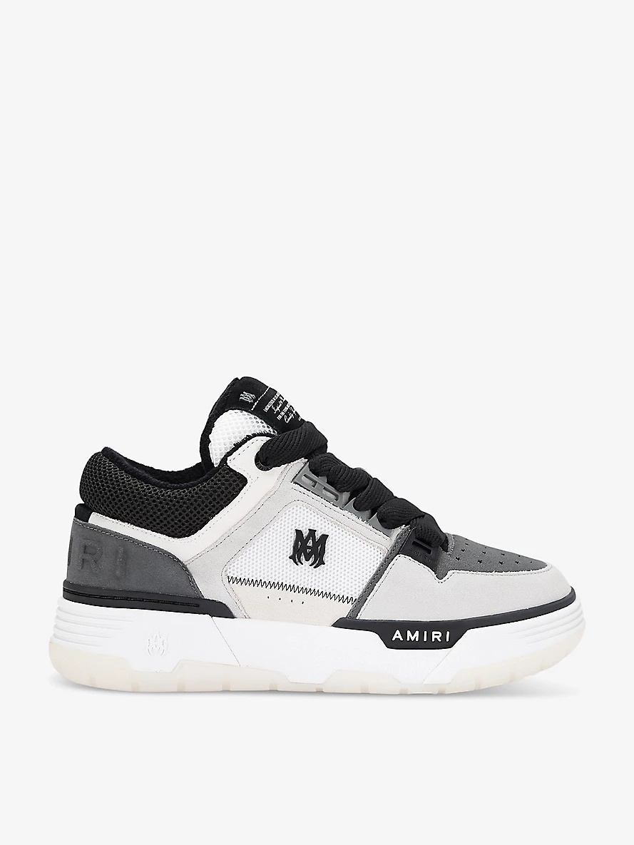MA-1 leather low-top trainers - 1
