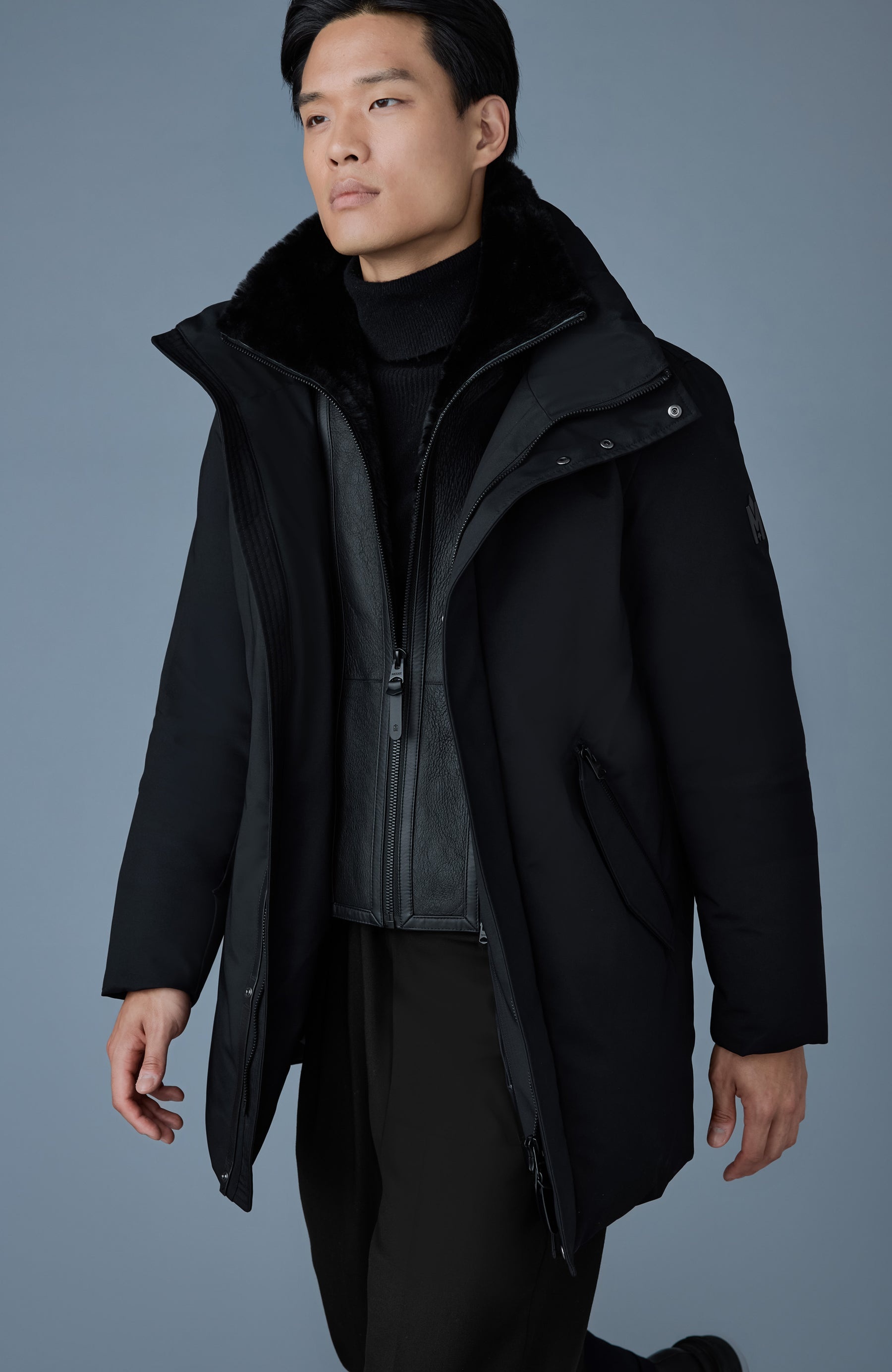 SULLIVAN 2-in-1 Down Coat with Removable Bib - 5