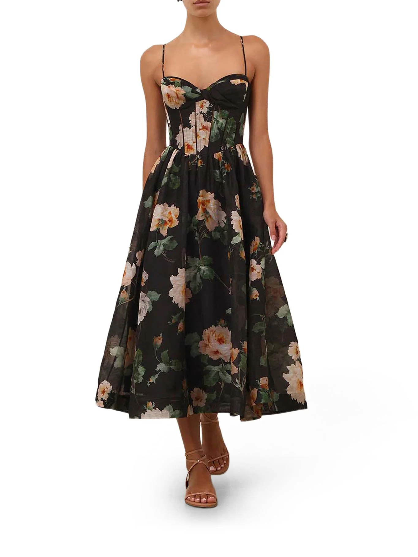LUNA CORSET MIDI DRESS - 1