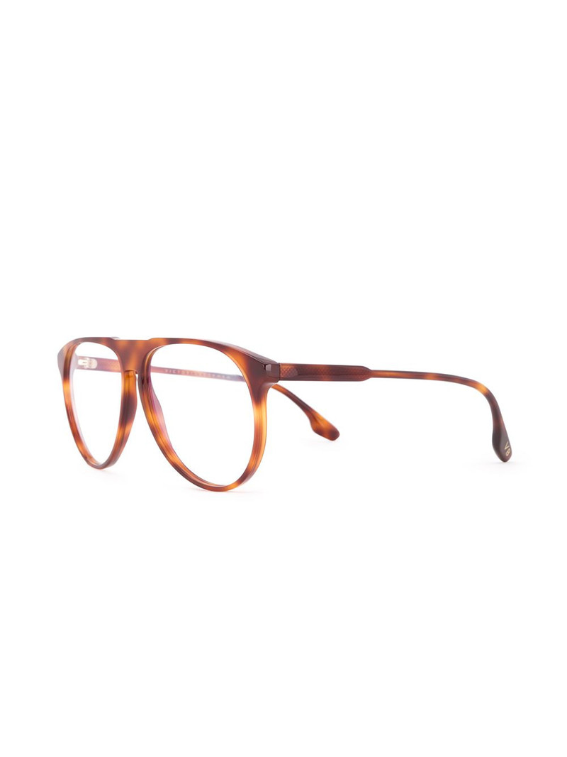 Victoria Beckham tortoiseshell-effect oversized sunglasses outlook