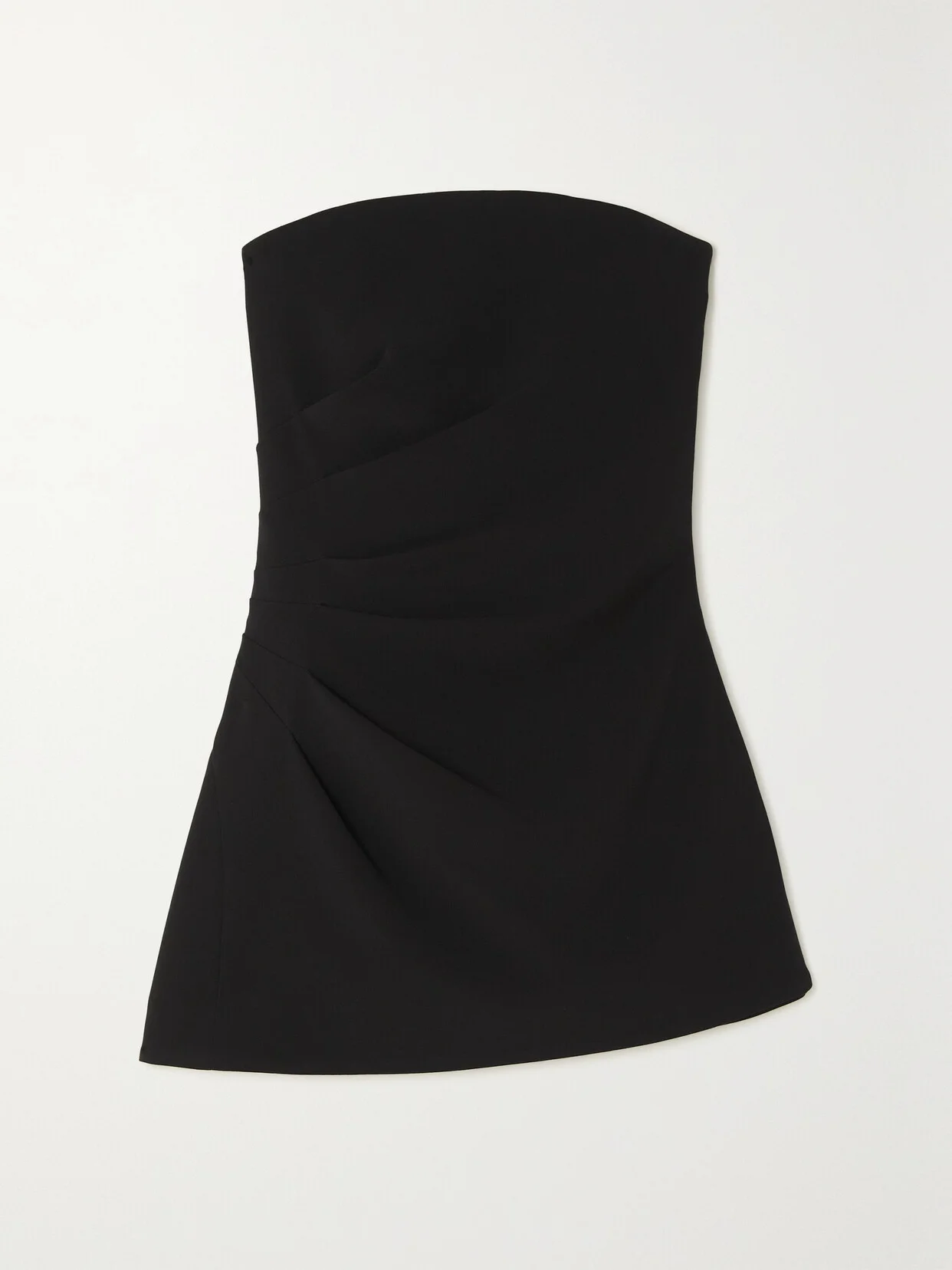 Strapless Gathered Crepe Top - 1